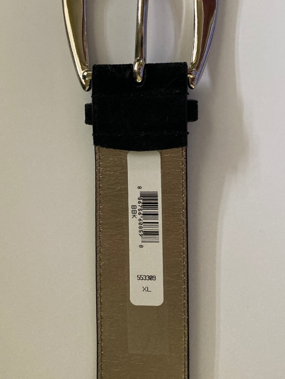 Michael Kors Black Suede Belt/Genuine Leather/Silver Tone Buckle/553309/XL/NWT! - Picture 5 of 9